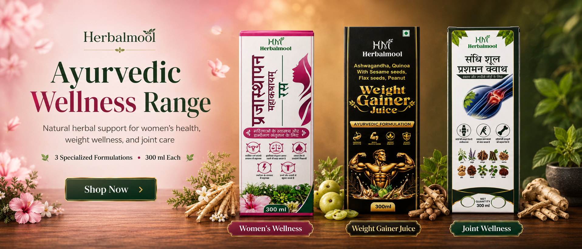 Mool Herbal Ayurvedic products banner